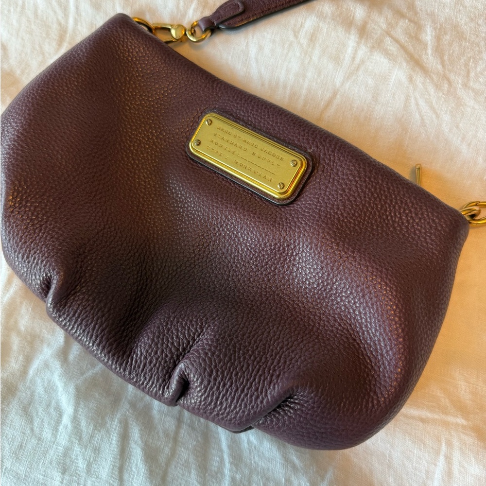 Marc by Marc Jacobs Purple Leather Crossbody Women's Bag
